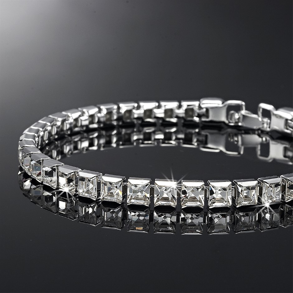 Tennis Bracelet Featuring 32 Crystals by Swarovski® - missing  2 crystals