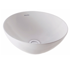 Venezia Bowl C/T Basin 350x350, 0 Tap Hole - WHITE