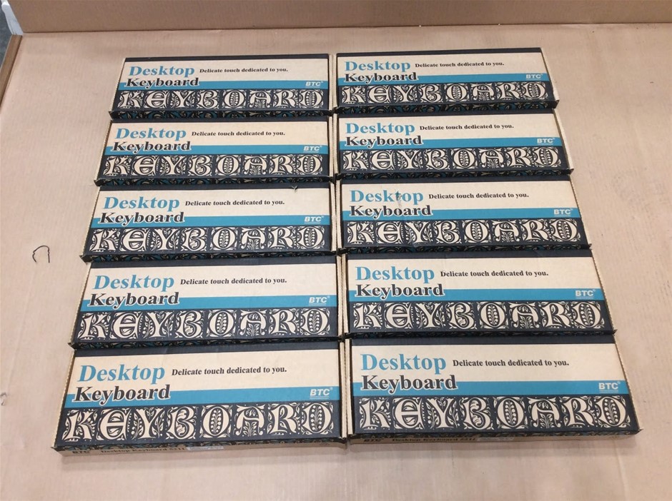 BTC Desktop Keyboard 5211 - New (Lot of 10)