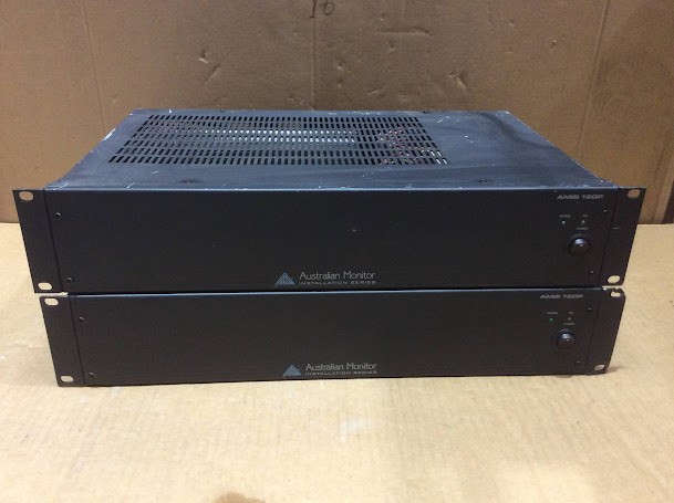 Australian Monitor AMIS 120P Amplifiers (Lot of 2)