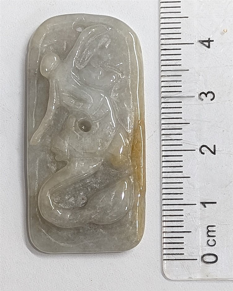 BURMA JADE Jadeite Carved stone Pendant