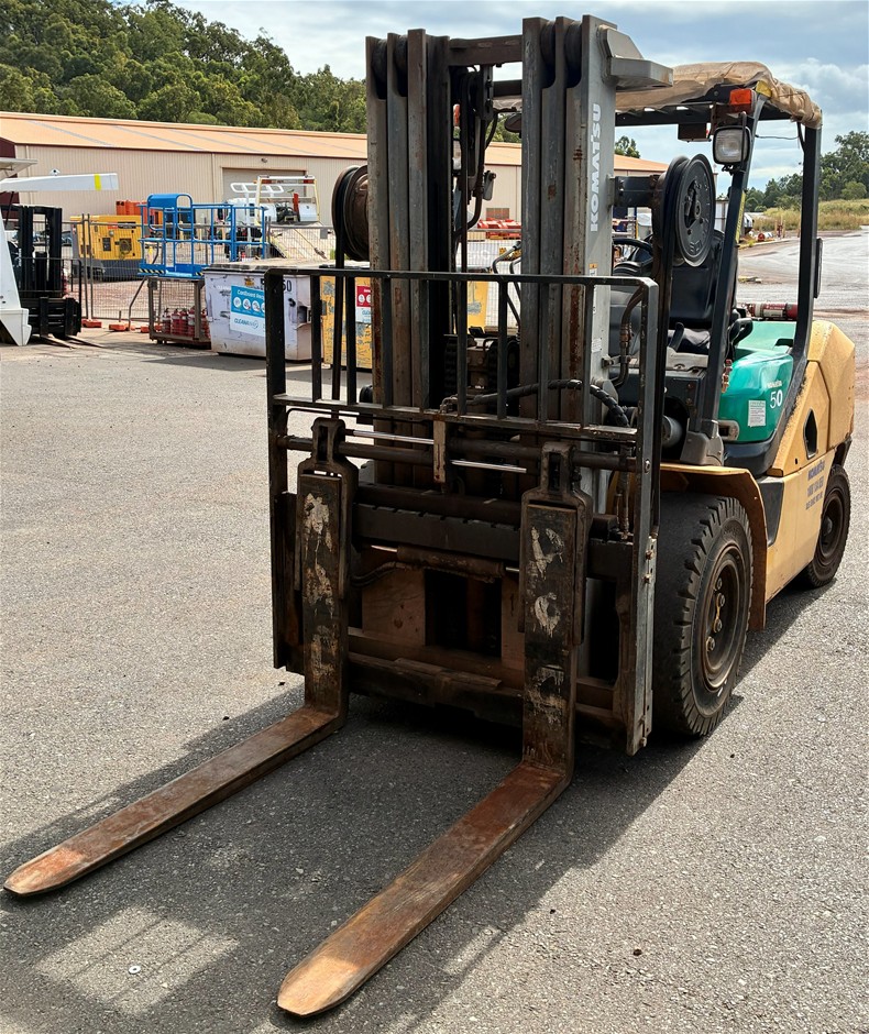 2016 Komatsu FD50AYT-10 Forklift - 5.0t - 4.0m - Diesel - Gladstone