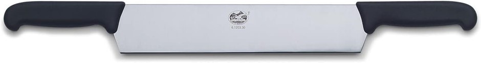 VICTORINOX Fibrox Double Handle Cheese Knife, Black, 6.1203.30. You must