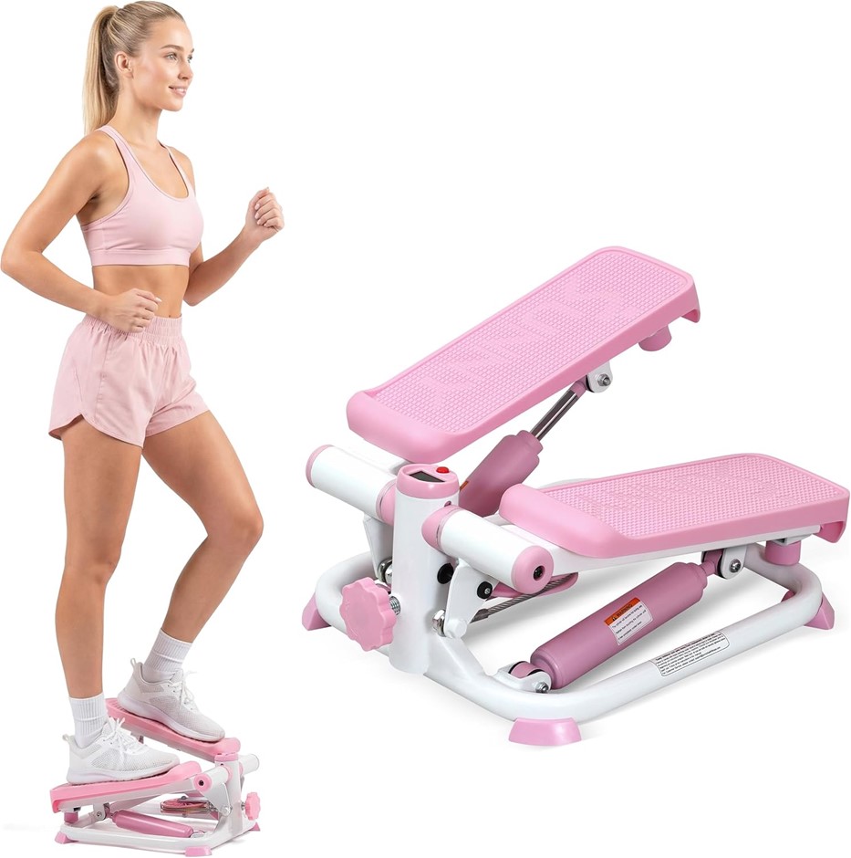 SUNNY HEALTH & FITNESS Mini Stepper for Exercise at Home, Stair Stepper Wor