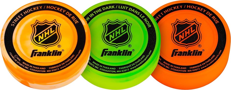 8 x FRANKLIN SPORTS NHL Street Hockey Balls, Assorted Color, 3 Pack. (5 x 3