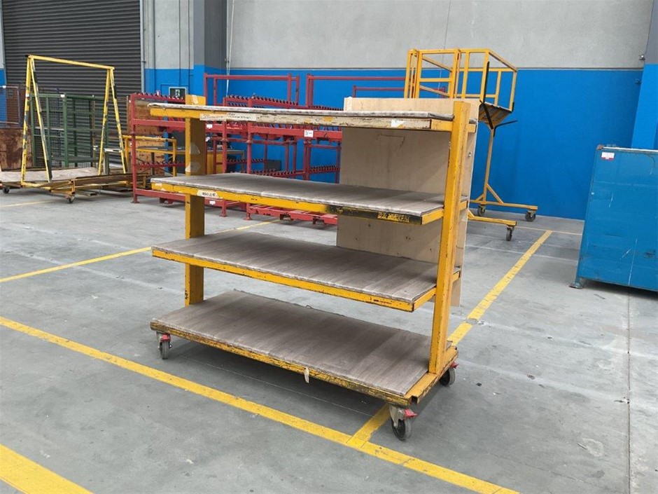 Steel Fabricated Shelving Trolley