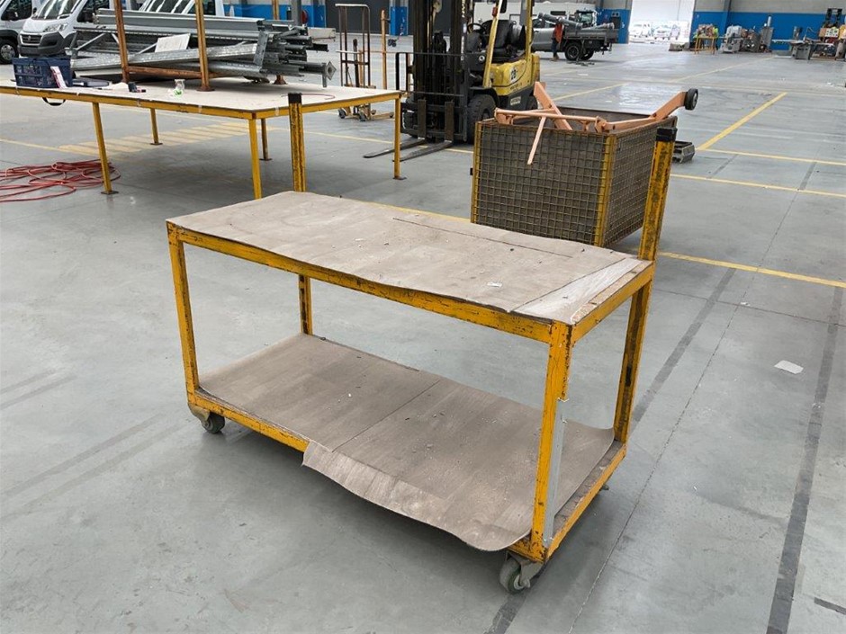 Steel Fabricated Workbench on Castors
