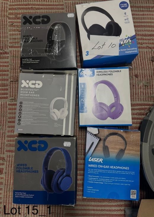 END OF LEASE SALE: Mixed lot of Bluetooth headphones