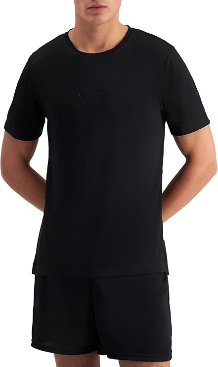 CHAMPION Men's C-Fit Tonal Sport Tee, Size S, Black, AUHKN.