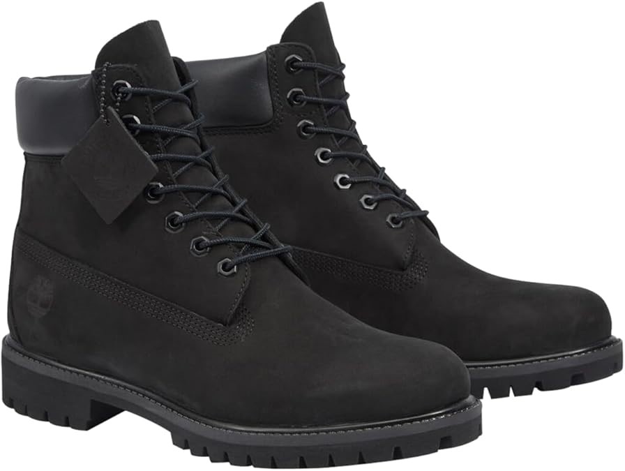 TIMBERLAND Men's 6-Inch Premium Waterproof Boot, US13W / EU47.5, Black Nubu