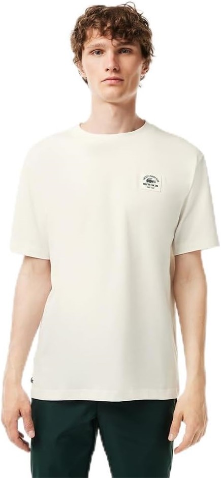 LACOSTE Men's Golf Club T-Shirt, Size XL, Flour, TH1799. Buyers Note - Dis