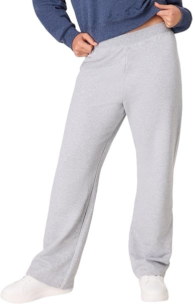 HANES Champion Women's Middle Rise Sweatpant, Small, Light Steel, O4629. B