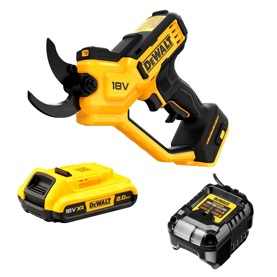 DeWALT 18V XR 2.0Ah Li-ion Cordless Power Pruner Combo Kit. NB: Has been us