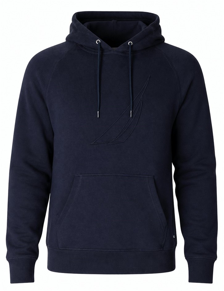 NAUTICA Men's J Class Collection Tonal Hoodie, Navy, Medium