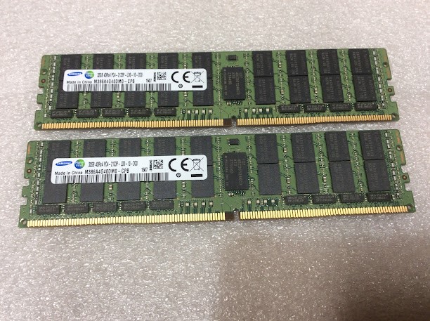 Samsung 32GB 4DRx4 PC4-2133P-LD0-10-DC0 Server Memory Modules (Lot of 2)
