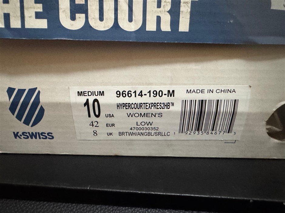 K SWISS HYPERCOURT EXPRESS 2HB WPMENS UK SIZE 8 USA SIZE 10