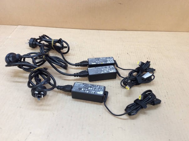 Lenovo ADLX45NCC3A&ADLX45NDC3A AC Adapters (Lot of 3)