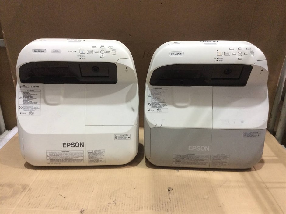 Epson EB-595Wi LCD Projector + Epson EB-475Wi LCD Projector