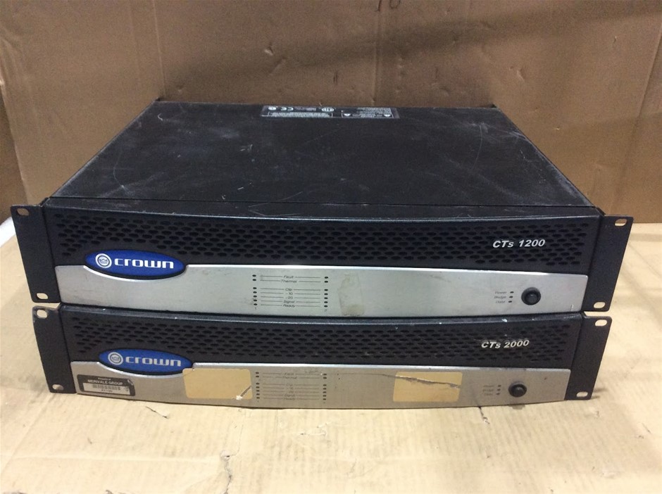 Crown CTs 1200 Power Amplifier + Crown CTs 2000 Power Amplifier
