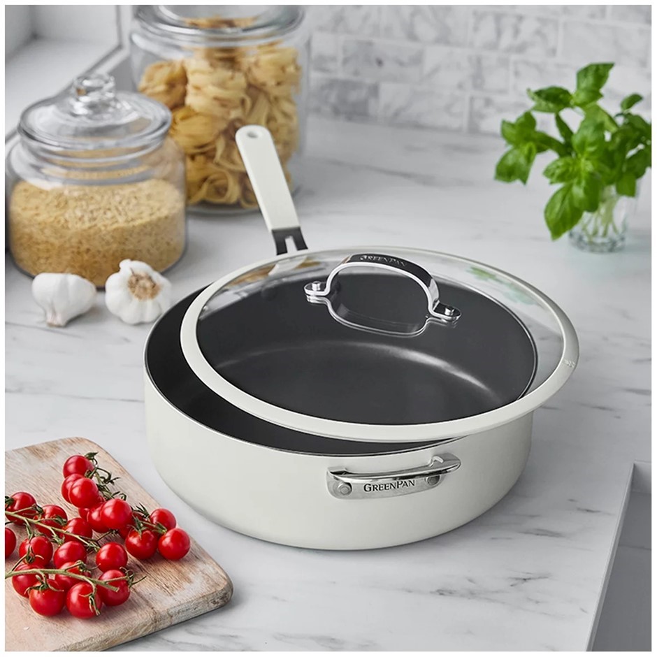 GREENPAN Jumbo Saute Pan w/ Lid, 6.15L. NB: Minor use.