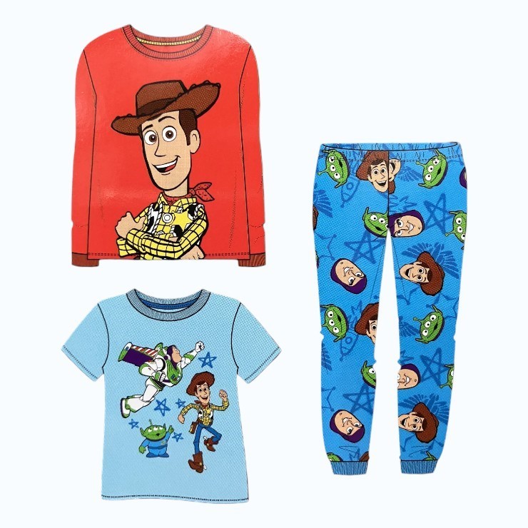 3pc TOY STORY Kids' Sleep Set, Size 4, Red. Buyers Note - Discount Freight