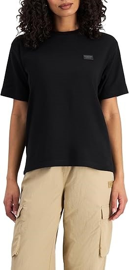 CHAMPION Women's Rochester Base Oversized Tee, Size XS, Black, CQQ9N. Buye