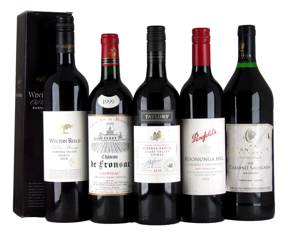 Mixed Red Wine Pack (4x 750mL + 1x 1L) Multi Region