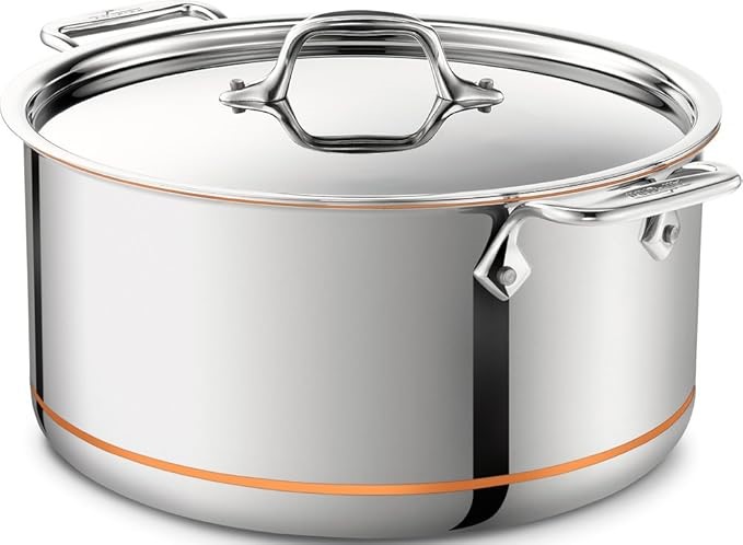 All-Clad 6508 SS Copper Core 5-Ply Bonded Dishwasher Safe Stockpot/Cookware