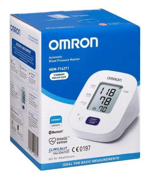 OMRON HEM7142T2 Digital Bluetooth Blood Pressure Monitor – Upper Arm, Intel
