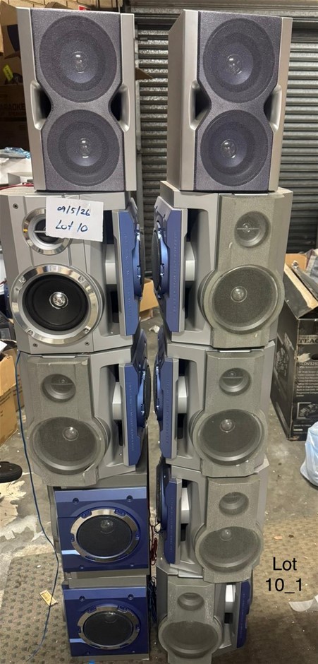 END OF LEASE SALE: 6 Pair of Speakers