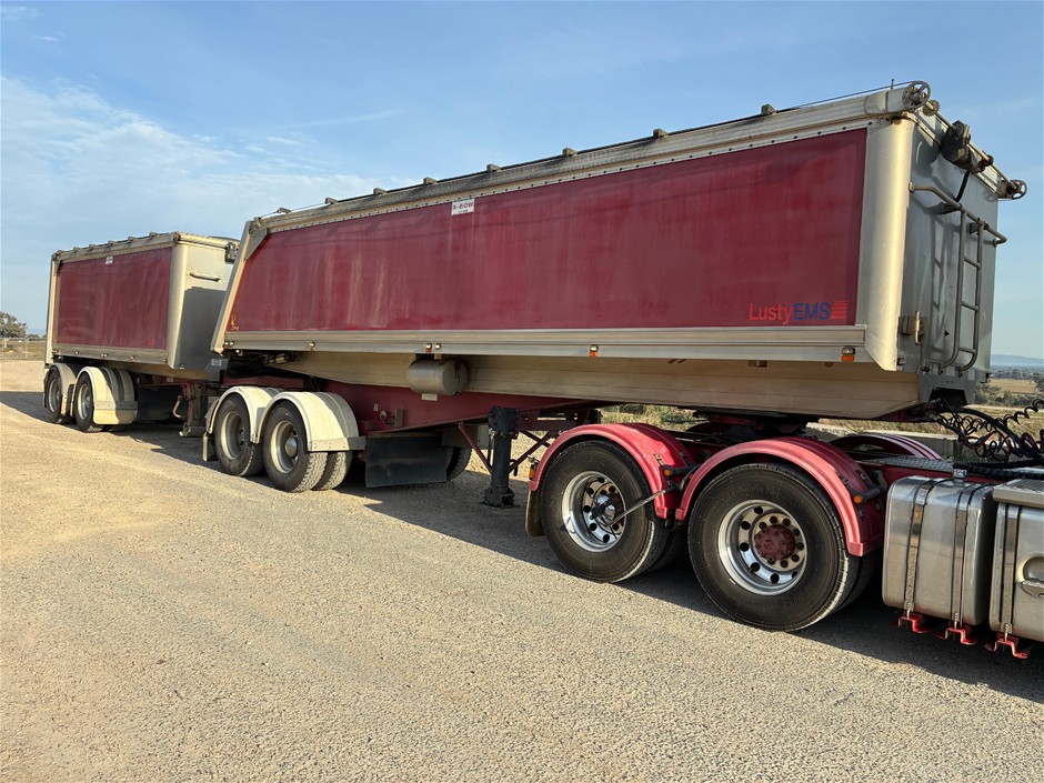 <B>2008 Lusty EMS Tan Semi Tipper Trailer (Lead)</B>