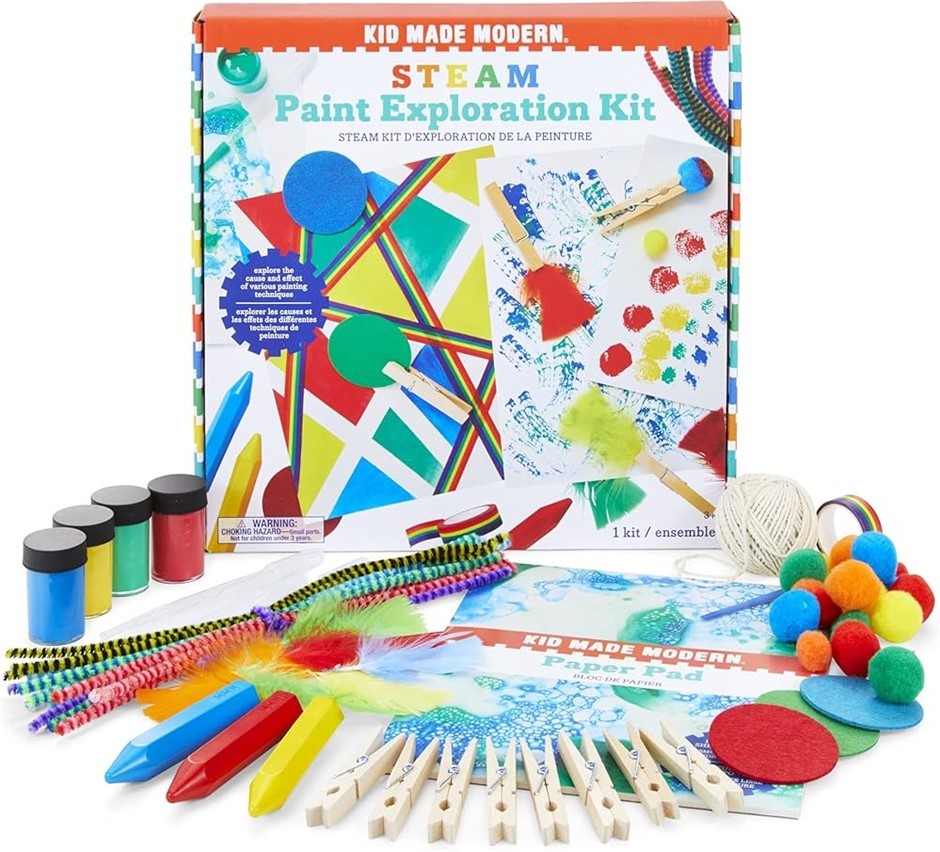 KID MADE MODERN Paint Exploration Steam Craft Kit.