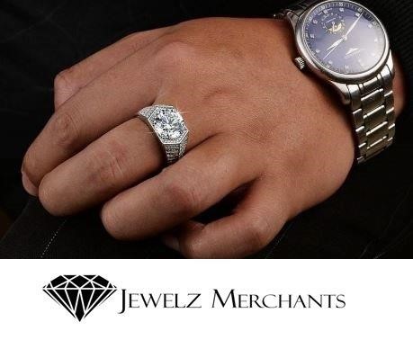 5.0ct GRA Moissanite White 925 sterling silver Ring -adjustable
