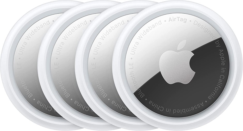 APPLE AirTag 4 Pack. S/N: H2LKGVKYP6.  Buyers Note - Discount Freight Rates