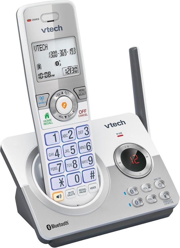 VTECH CLS22150 DECT6.0 Cordless Phone with MobileConnect, Smart Call Blocke
