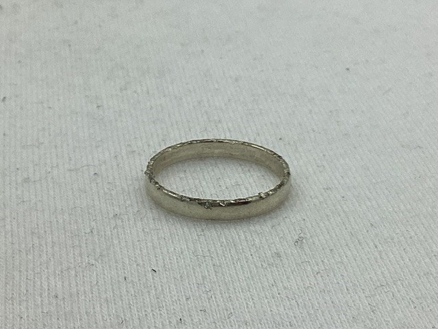 1 x Stamped 9ct White Gold, Band Ring