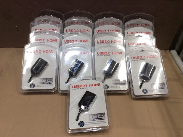 Mix Brand USB 3.0 to HDMI Display Adapters - New (Lot of 17)