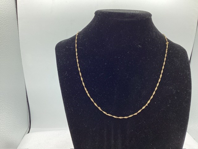 1 x Stamped 18ct Italy, Chain Necklet, No Clasp