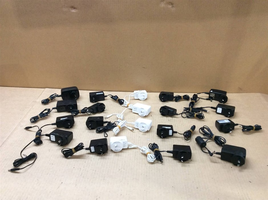 Mixed DC Power Adapters / Chargers Assorted (Lot of 20)