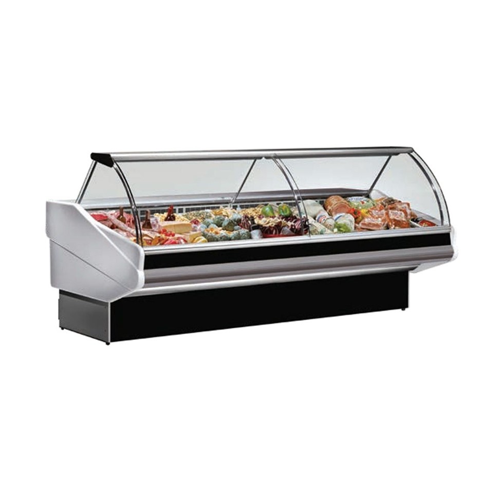 Curved Front Glass Deli Display