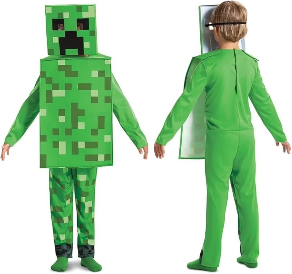3 X Disguise Jakks Pacific - Minecraft Costume - Creeper (128 cm)