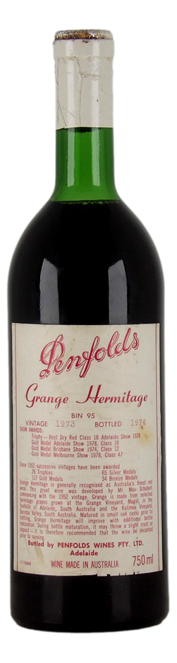 PENFOLDS GRANGE HERMITAGE 1973 (1x 750mL), SA.