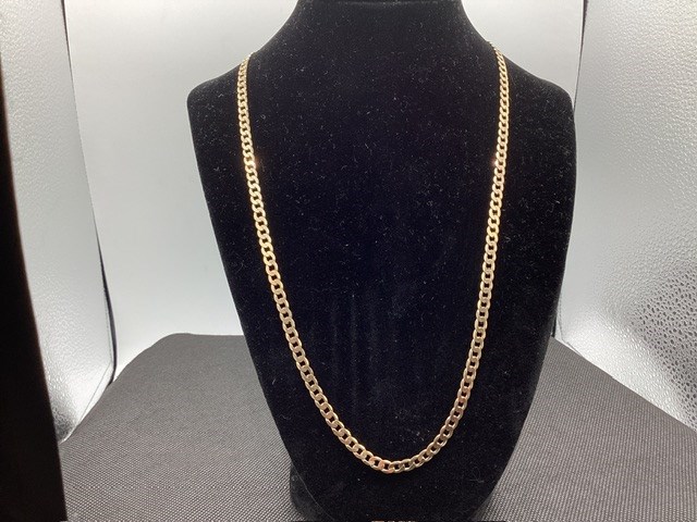 1 x Stamped 9ct Yellow Gold, Chain Necklet with Metal Clasp