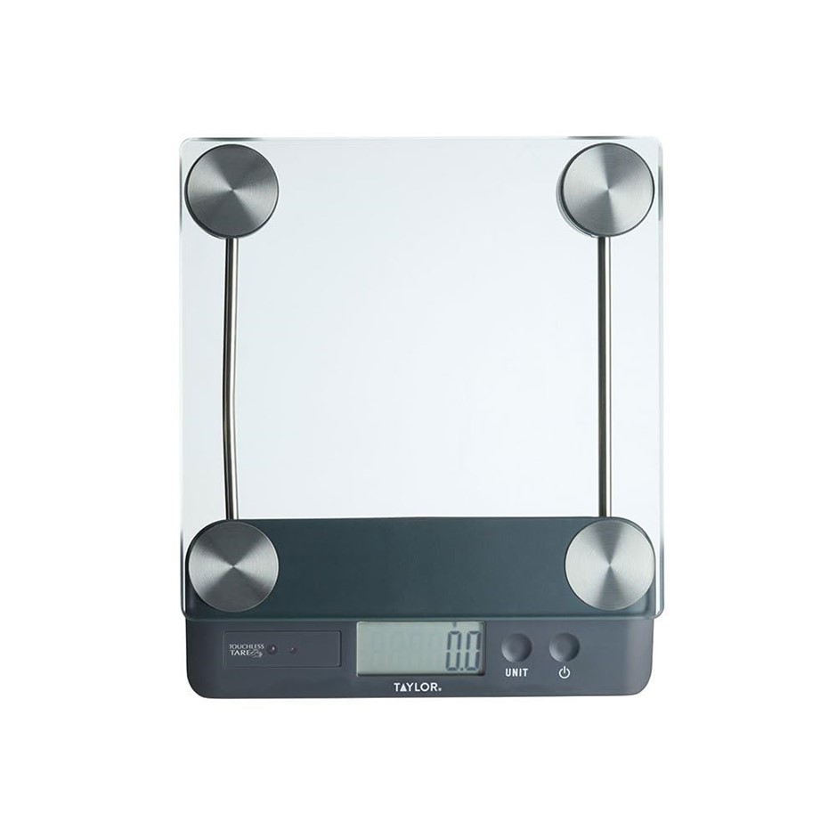 TAYLOR Digital Touchless Tare Kitchen Scale, 14.4 kg Capacity