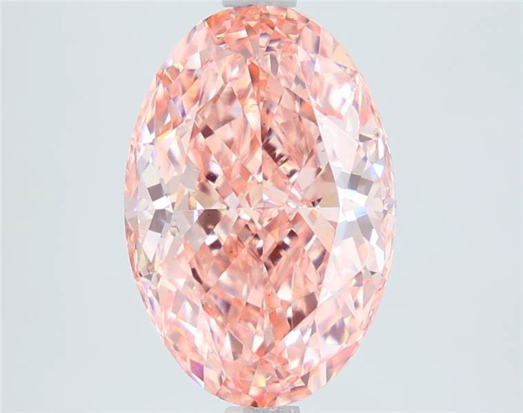 1.77 Carat Oval Cut Diamond  Fancy Vivid Pink /VS1
