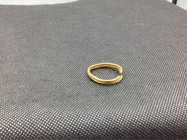 1 x Stamped 916 (22ct) Yellow Gold, Double Band Ring