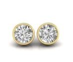 18KGF/Italy Stamped Yellow Gold Filled 4.0ctw Earring & Diamonds VVS1 Cut