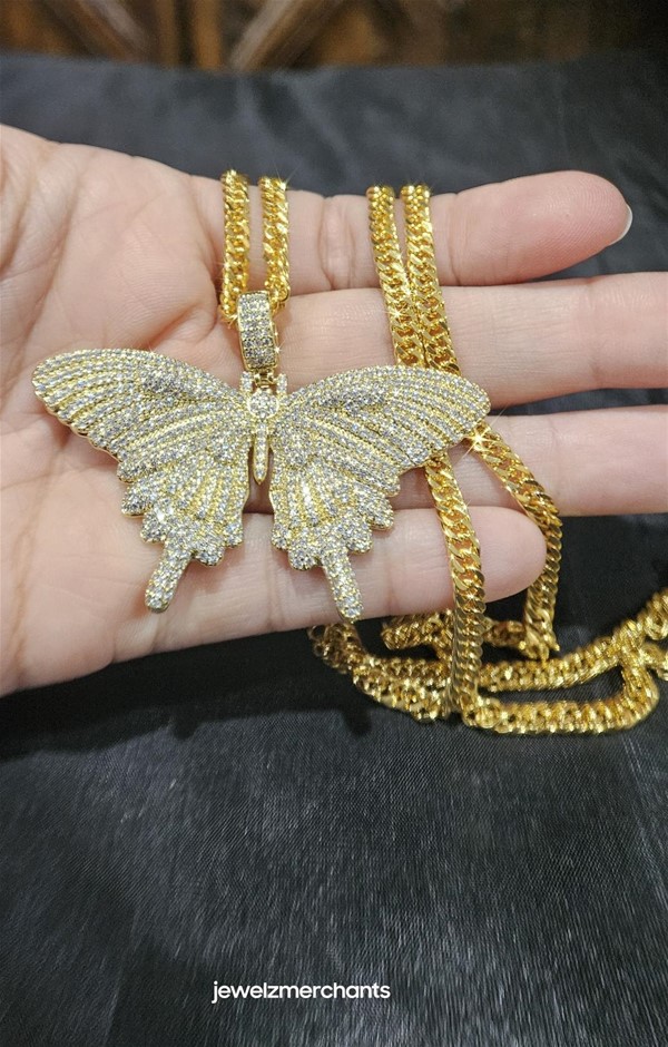 22KGF/Italy Stamped Yellow Gold Filled Chain and Pendant-60cm