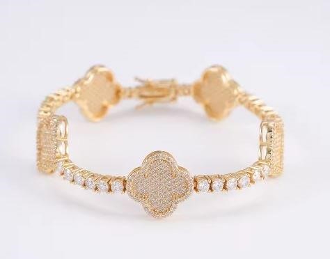 18k Italy Stamped  Yellow Gold Filled Bracelet-Quality Guarantee-20.5cm