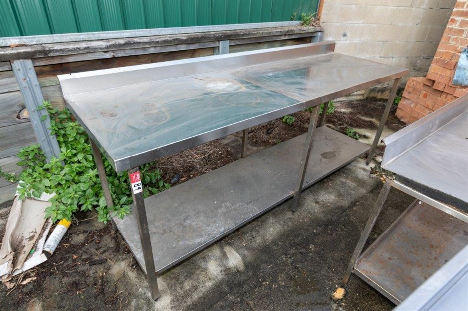 Stainless Steel Prep Bench with Under Shelf